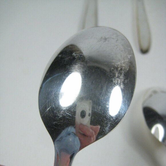 Concept Pattern 1957 Set Of 11 Supreme Silver Plate Soup Spoons Flatware - Picture 4 of 9